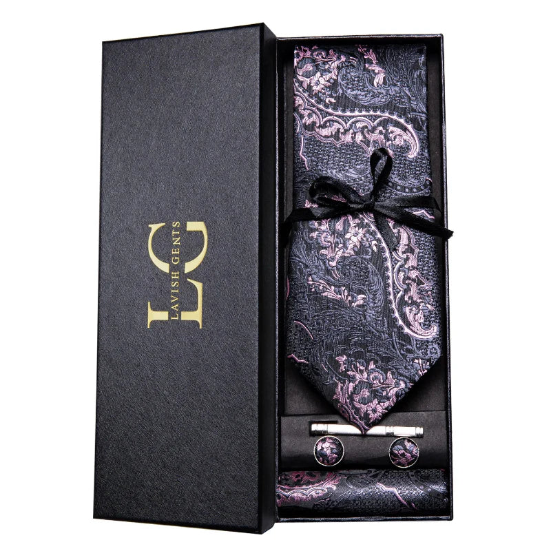 wedding tie gift set, Tie Set, Tie, silk tie and pocket square, patterned tie set, men’s formal accessories set, Maximus luxury, Luxury Tie Set, luxury silk tie set, Luxury Patterned Tie Set, elegant men accessories