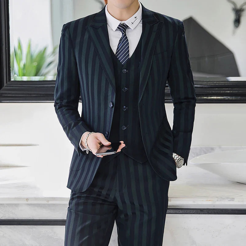 suit, striped suit, men’s suit, Men’s Striped Suit, Men’s Premium Suit, Men’s Premium Striped Suit