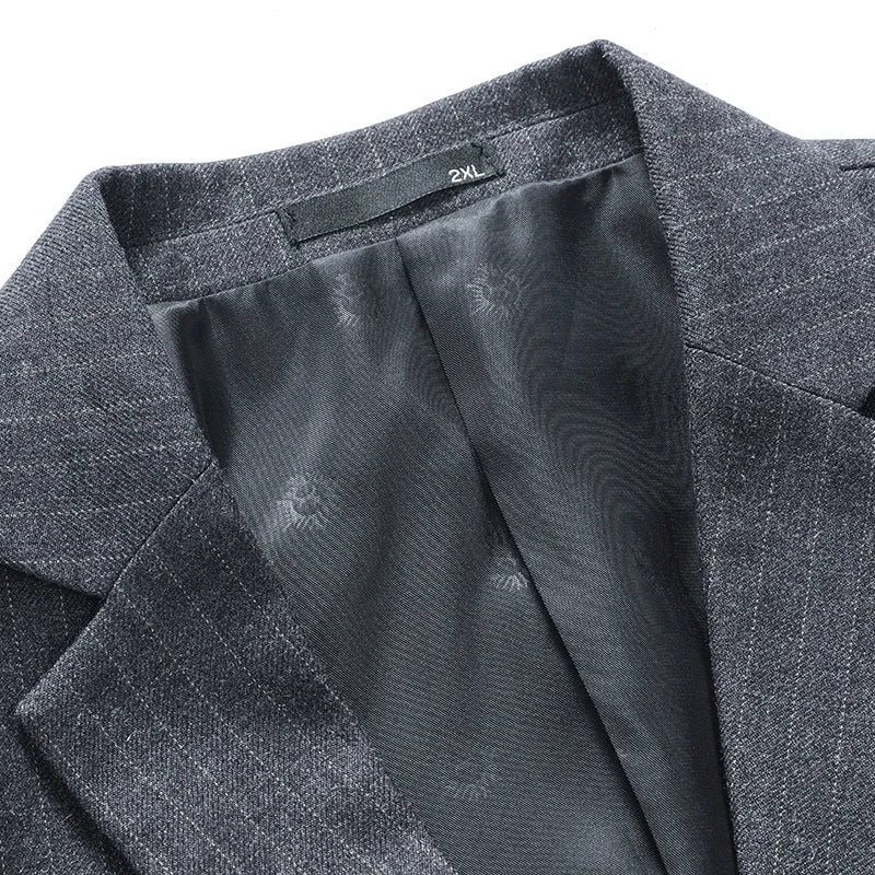 premium striped blazer, men’s slim blazer, elegant men’s blazer, English style blazer, Maximus blazer