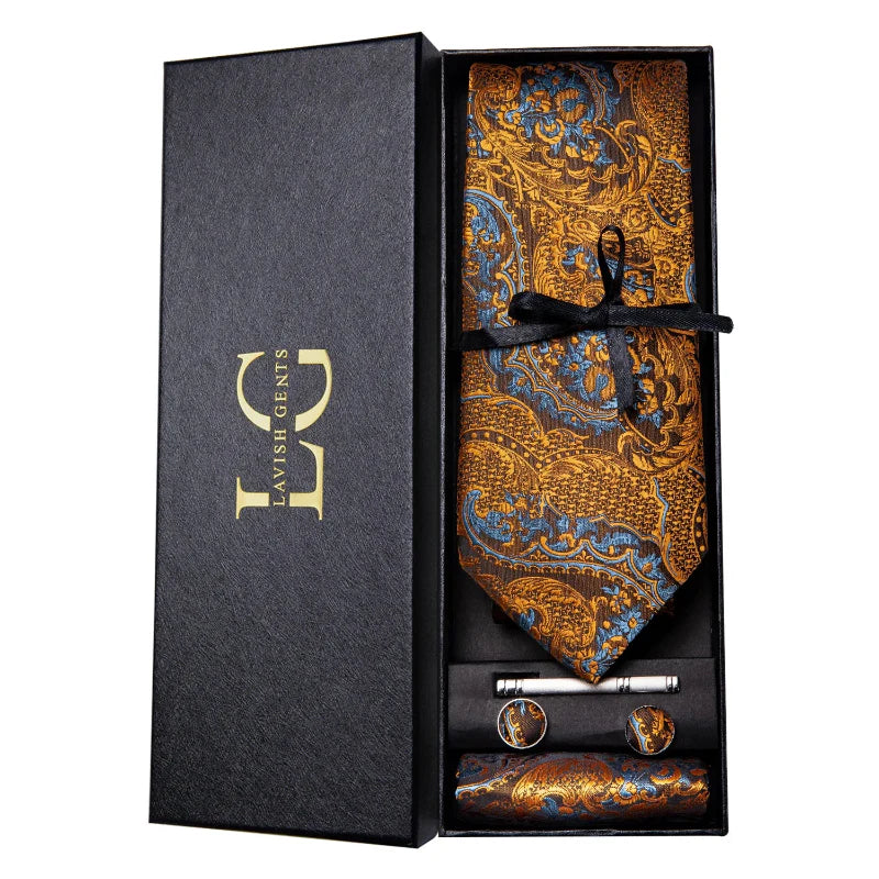 wedding tie gift set, Tie Set, Tie, silk tie and pocket square, patterned tie set, men’s formal accessories set, Maximus luxury, Luxury Tie Set, luxury silk tie set, Luxury Patterned Tie Set, elegant men accessories