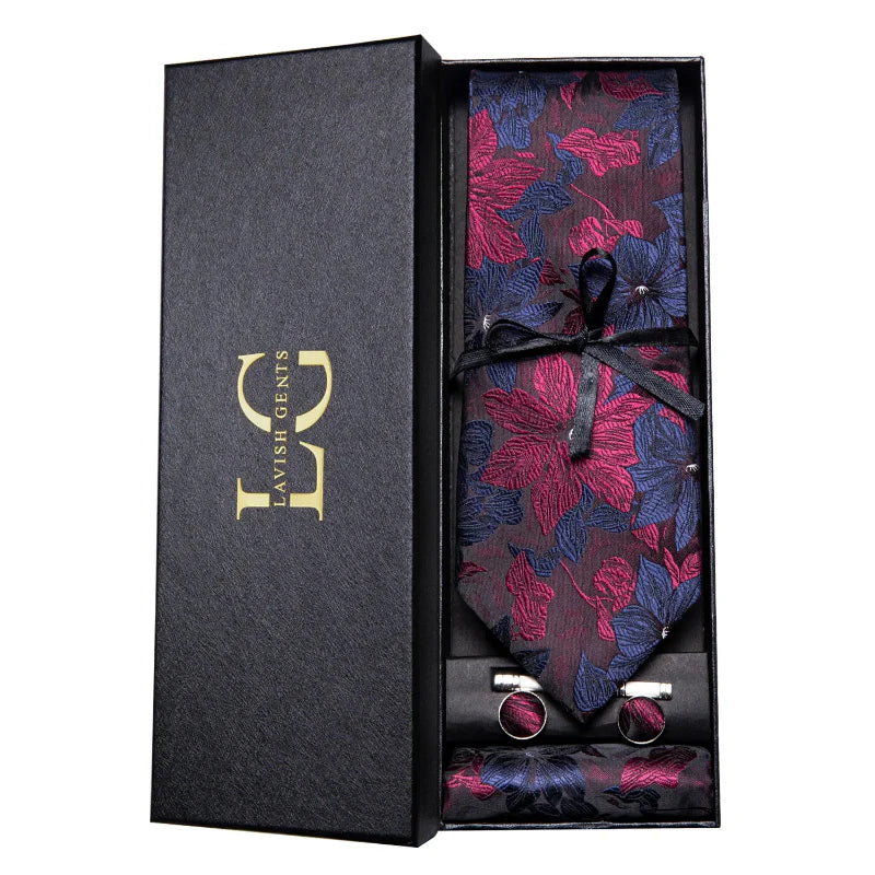 wedding tie gift set, Tie Set, Tie, silk tie and pocket square, patterned tie set, men’s formal accessories set, Maximus luxury, Luxury Tie Set, luxury silk tie set, Luxury Patterned Tie Set, elegant men accessories