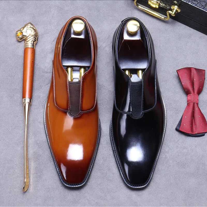premium leather dress shoes men, slip-on formal shoes men, classic men’s leather shoes, elegant men’s dress footwear, professional men’s formal shoes