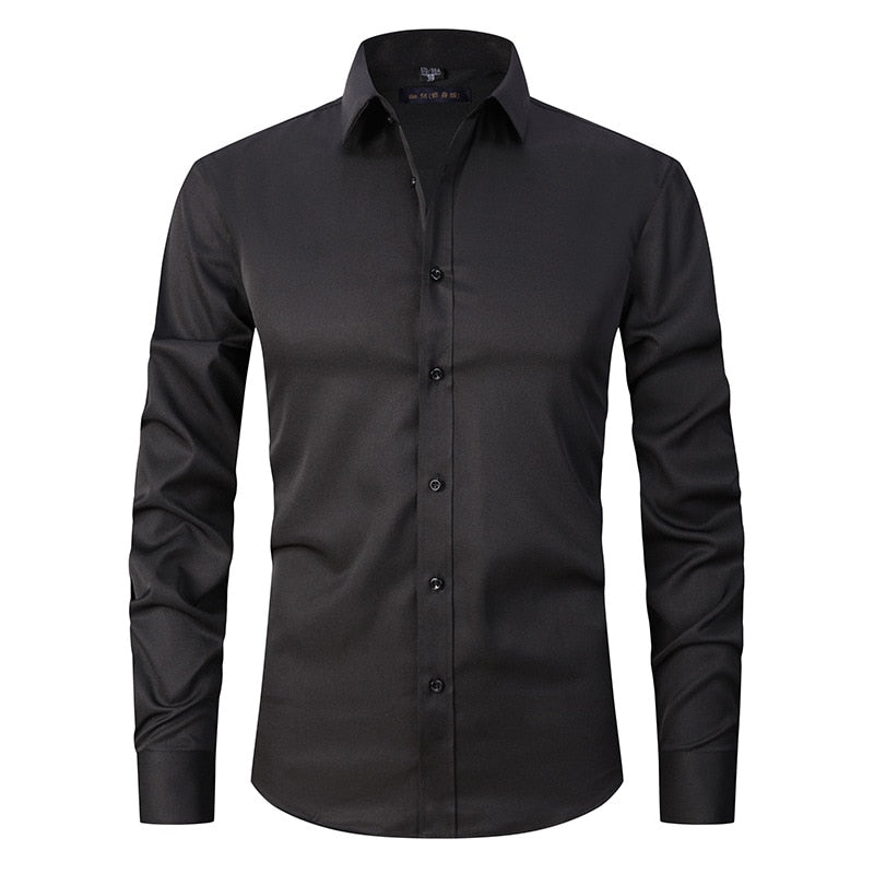 men comfort dress shirt, stretch dress shirt men, smart casual shirt men, premium mens shirt, formal men shirt