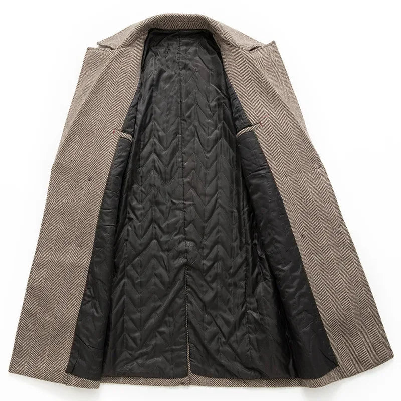 Vintage double breasted overcoat men, cashmere wool coat men, winter overcoat men, elegant men’s coat, classic men’s outerwear