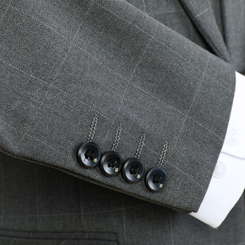 elegant suit, Maximus suit, striped men’s suit, classic men’s suit, men’s suit, three piece slim fit suit, modern three piece suit, complete three piece suit, three piece suit, suit