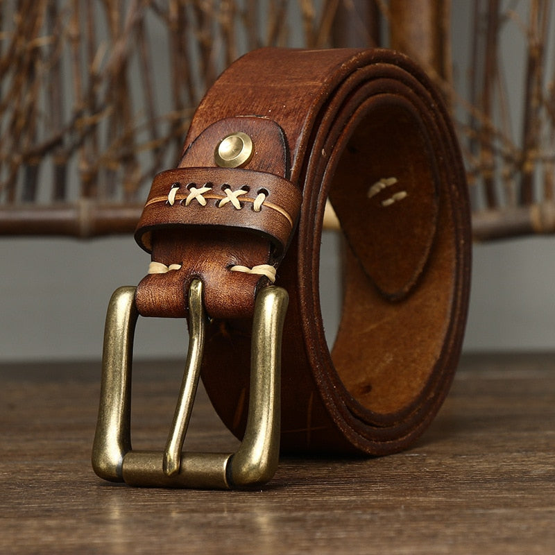 vintage leather belt for men, genuine leather men belt, classic men leather belt, formal and casual men belt, maximus men accessories