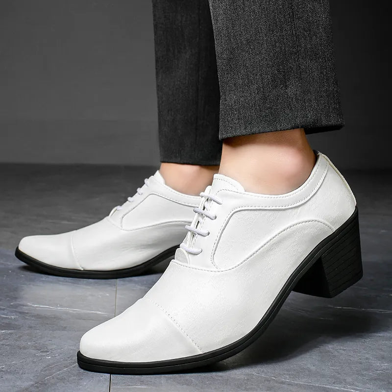 men’s formal shoes, elegant dress shoes, business shoes for men, sophisticated footwear, synthetic leather formal shoes, Maximus shoes