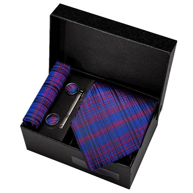 Tie Set, Tie, Striped Tie Set, striped tie gift box, Striped Tie, men’s striped tie set, men striped tie set, maximus men accessories, formal men accessories