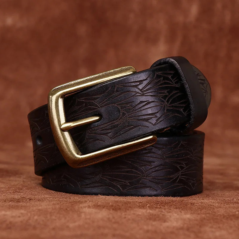 men’s carved leather belt, vintage leather belt for men, handcrafted leather belt, genuine leather men belt, artisan leather belt, maximus men accessories