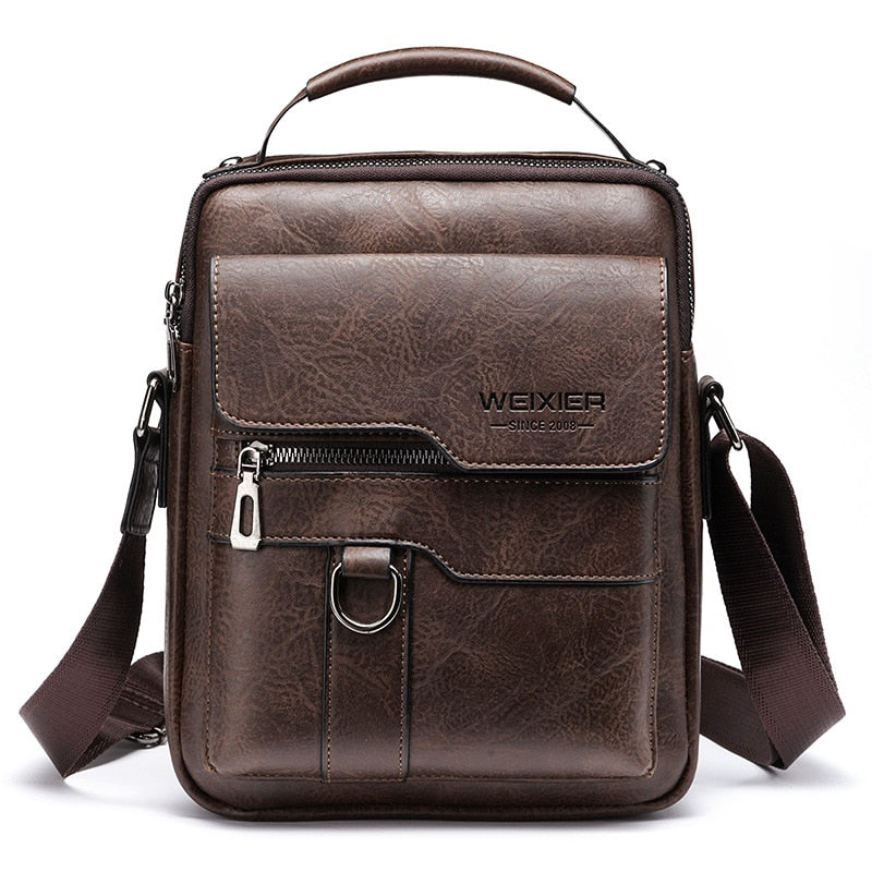 Bolsa Transversal Masculina de Couro