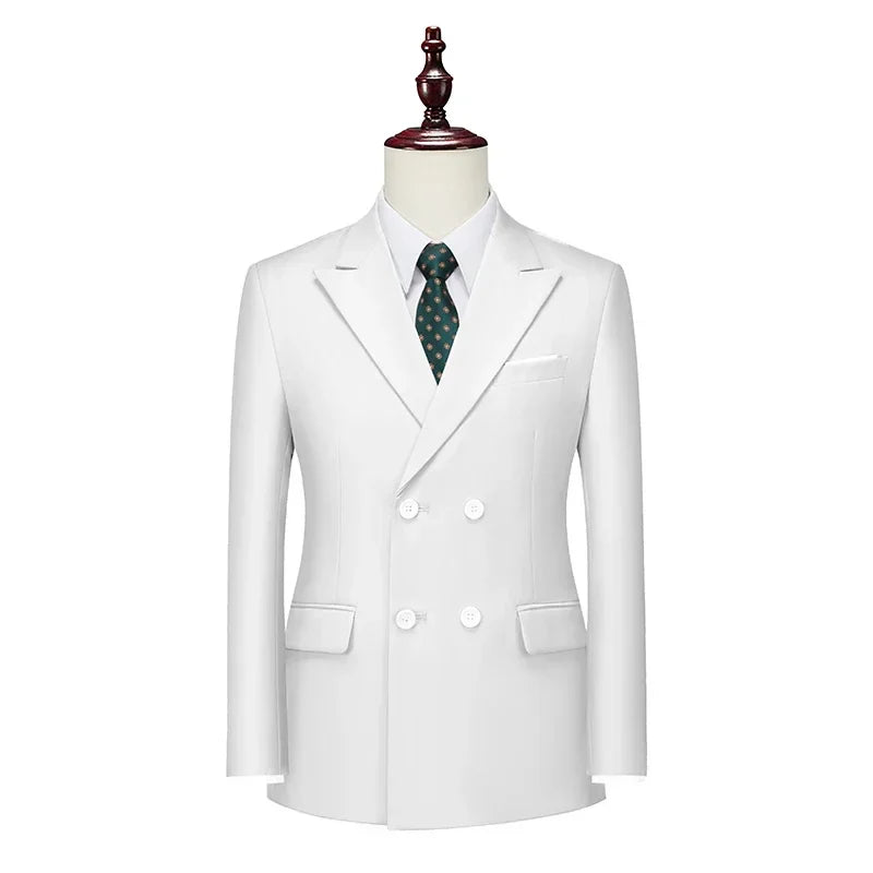 double-breasted blazer, men’s elegant blazer, Maximus blazer, smart casual menswear, polyester viscose blazer
