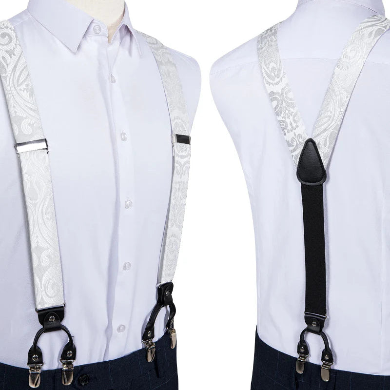 suspenders and bow tie set, Suspenders, patterned suspenders, men’s suspenders set, men’s suspenders, men’s luxury suspenders set, men’s formal accessories set, men’s fashion accessories