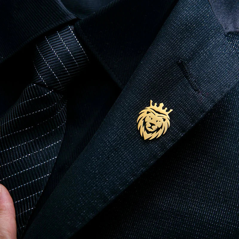suit brooch, men’s suit brooch, Men’s Lion Suit Brooch, Men’s Lion King Suit Brooch, men’s lion brooch, men lapel brooch, luxury suit pin, lion suit brooch, Lion Brooch, formal men accessories, brooch