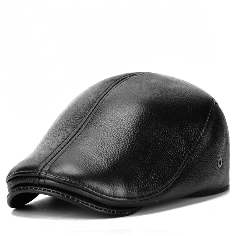 vintage style men’s hat Maximus, synthetic leather beret men Maximus, stylish men’s cap Maximus, Men’s Leather Beret, Men’s Beret, Leather men’s beret Maximus, Leather Beret, classic men’s beret Maximus, Beret