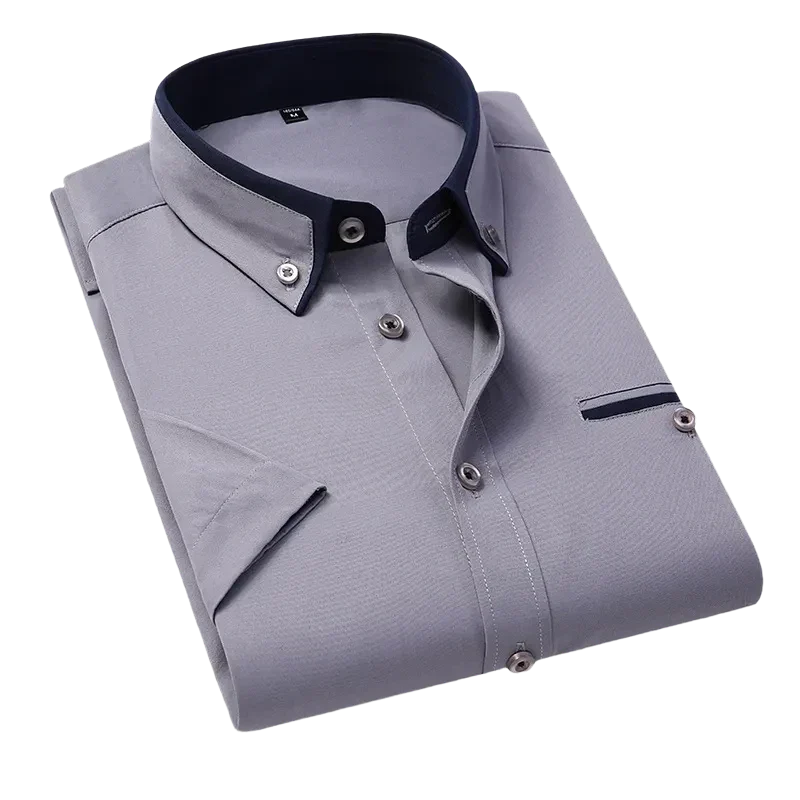 men short sleeve dress shirt, smart casual shirt men, summer dress shirt men, men formal short sleeve shirt, premium men shirt