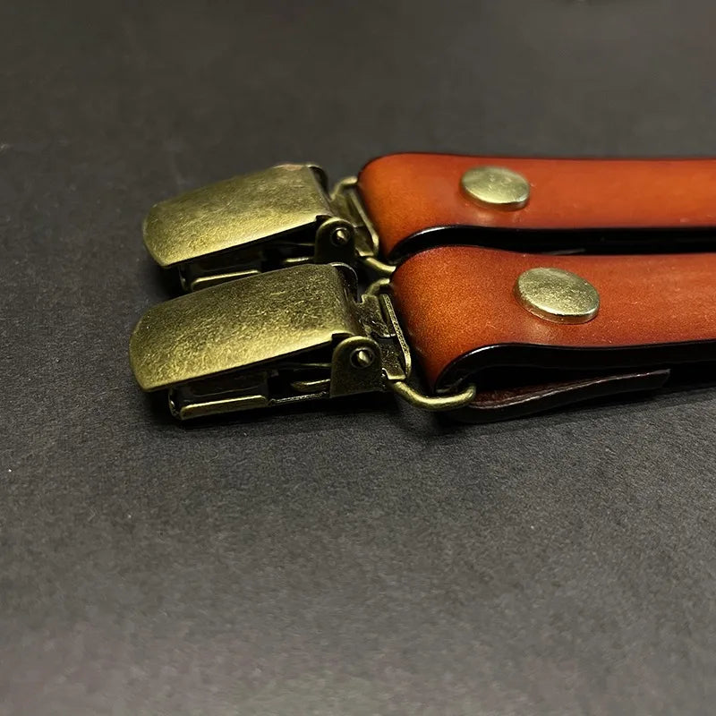 vintage suspenders, Suspenders, men’s leather suspenders, men’s fashion suspenders, Leather Suspenders, genuine leather suspenders, classic men’s suspenders