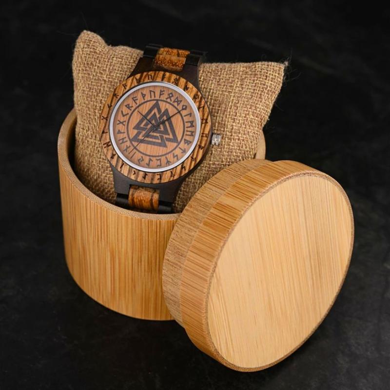 Wristwatch, Wood Wristwatch, Viking Wristwatch, Men’s Wristwatch, men’s wood wristwatch, Men’s Viking Wristwatch