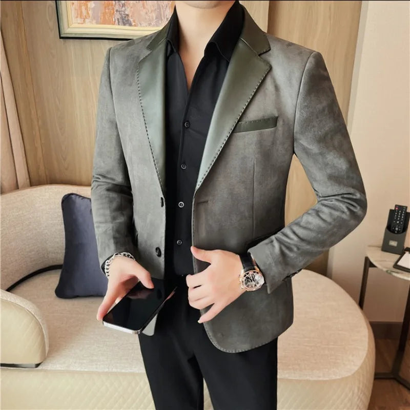 men’s velvet blazer, luxury men’s blazer, smart casual blazer, formal men’s blazer, Maximus blazer