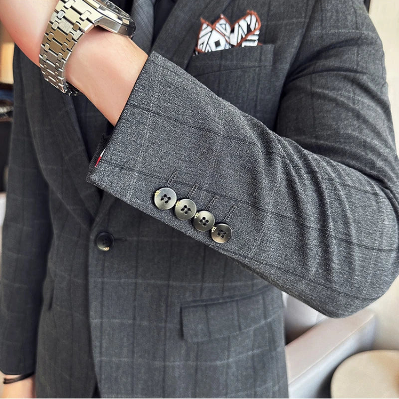 suit, stylish menswear, men’s suit, Men’s Checkered Suit, Men’s Checkered Style Suit, mens formal suit, checkered suit
