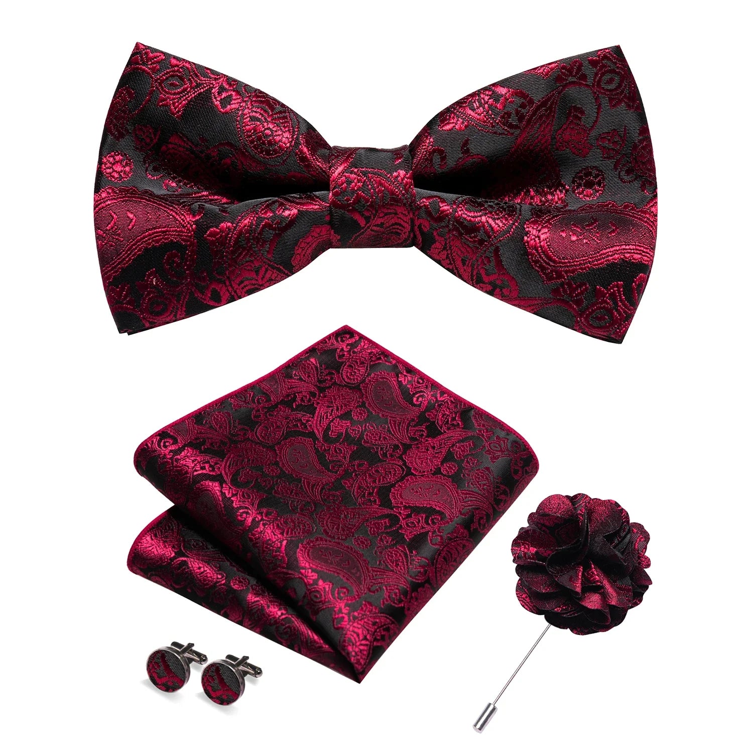 Elegant Patterned Bow Tie Set Maximus