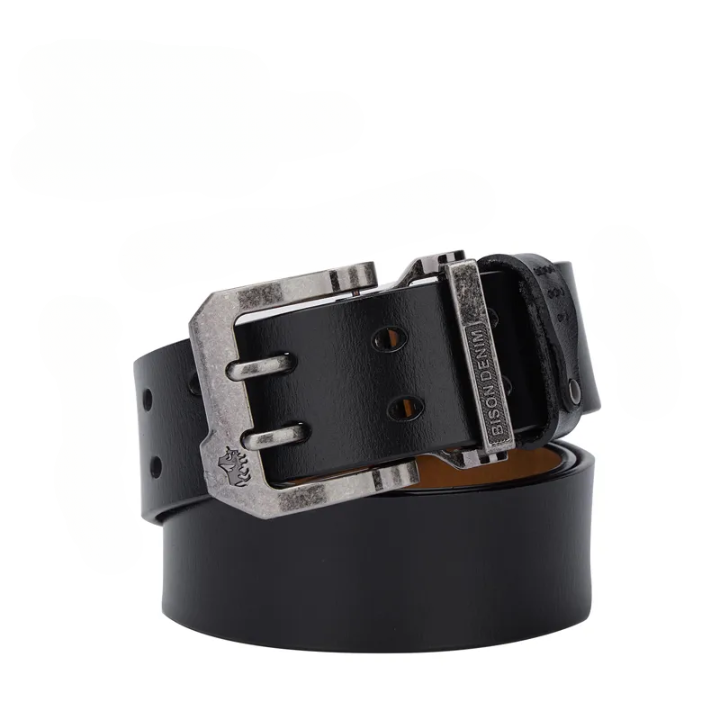 bison leather belt for men, genuine leather men belt, casual men leather belt, premium men accessories, maximus men accessories