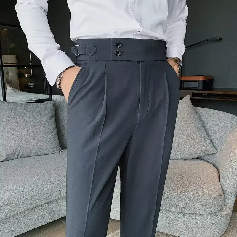 men’s tailored trousers, slim fit dress trousers, formal men’s pants, men’s work trousers, modern men’s trousers