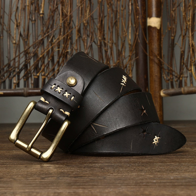 vintage leather belt for men, genuine leather men belt, classic men leather belt, formal and casual men belt, maximus men accessories