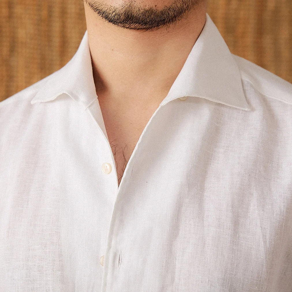 men linen dress shirt, slim fit linen shirt men, premium linen shirt, men summer dress shirt, elegant men linen shirt