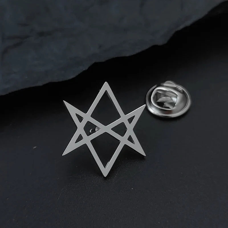 suit lapel brooch men, Star Suit Brooch, Star Brooch, stainless steel lapel pin, Men’s Star Suit Brooch, Men’s Hexagonal Star Suit Brooch, men hexagonal star brooch, luxury men accessories, formal suit brooch