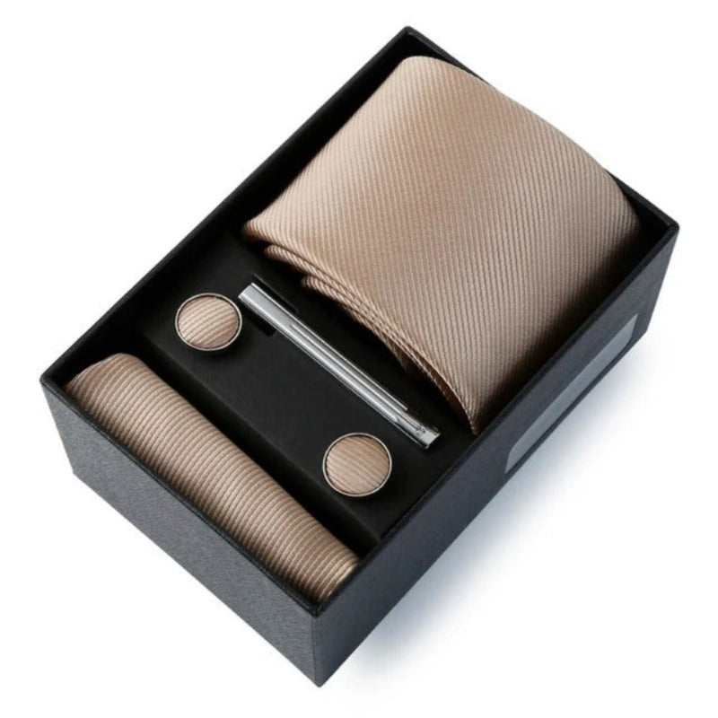 Tie Set, Tie, solid tie set, Solid Tie, men’s solid tie set, men solid tie, maximus men accessories, formal men accessories, classic men tie set