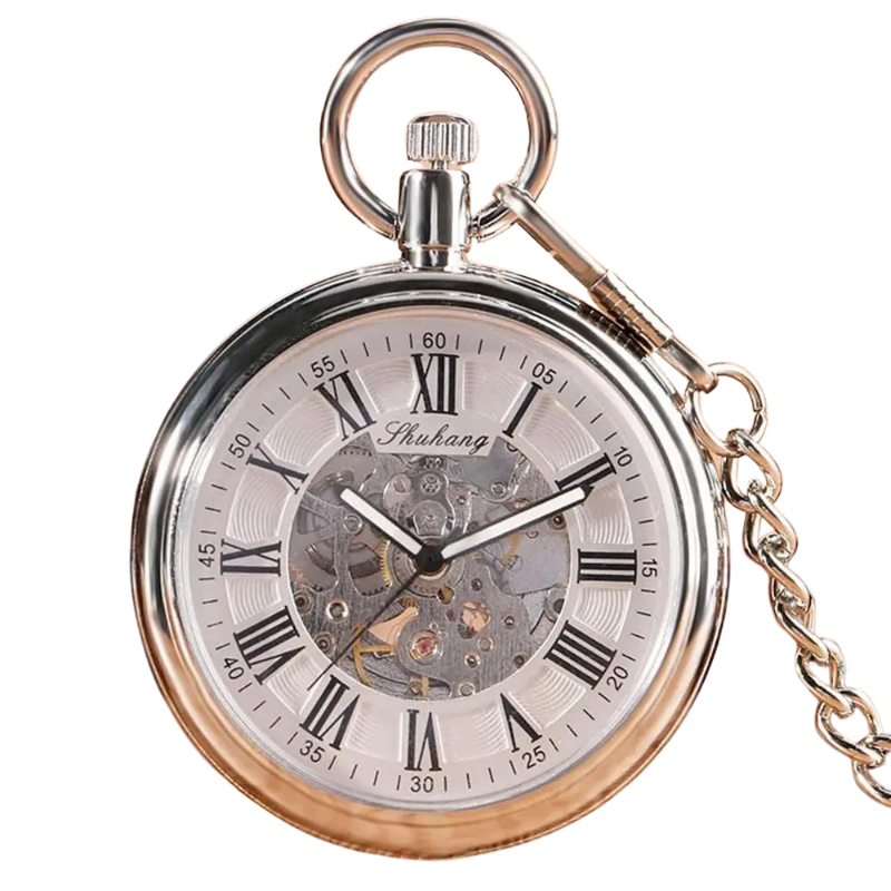 mechanical pocket watch, classic pocket watch, automatic pocket watch, vintage pocket watch, men’s pocket watch, luxury pocket watch, Maximus watch accessories