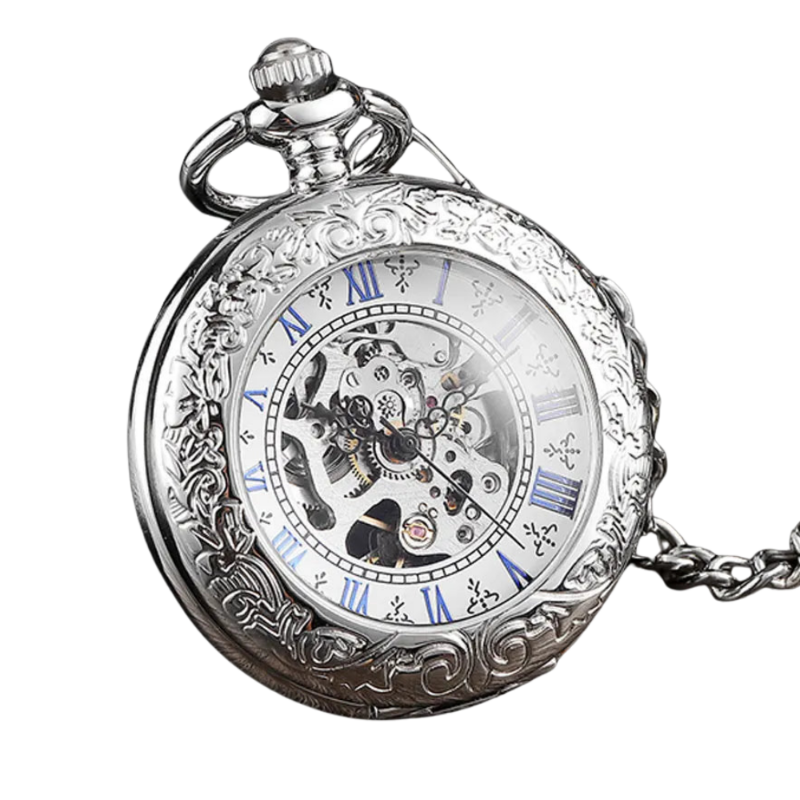 engraved pocket watch, mechanical pocket watch, automatic pocket watch, vintage pocket watch, men’s pocket watch, classic pocket watch, Maximus watch accessories