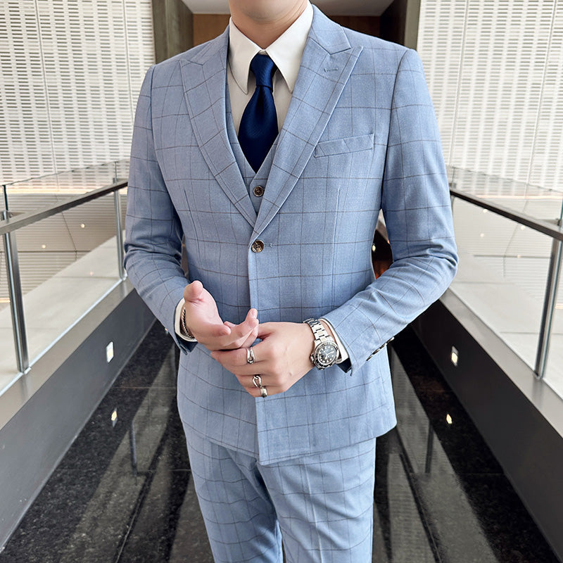 suit, slim fit men’s suit, men’s suit, Luxury Men’s Suit, Checkered Slim Fit Men’s Suit, Checkered Luxury Men’s Suit