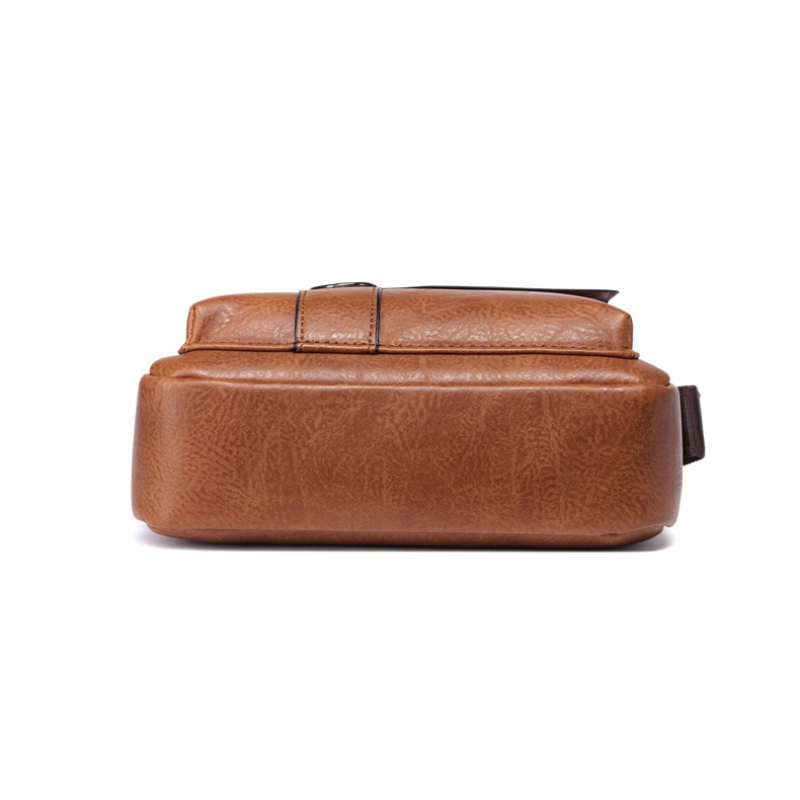 Bolsa Transversal Masculina de Couro 
