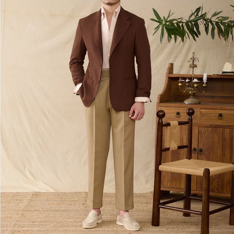 linen slim blazer, men linen blazer, italian style blazer, summer formal blazer, casual chic blazer