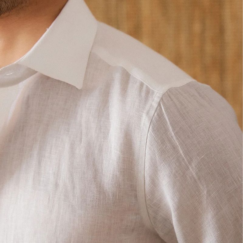 men linen dress shirt, slim fit linen shirt men, premium linen shirt, men summer dress shirt, elegant men linen shirt