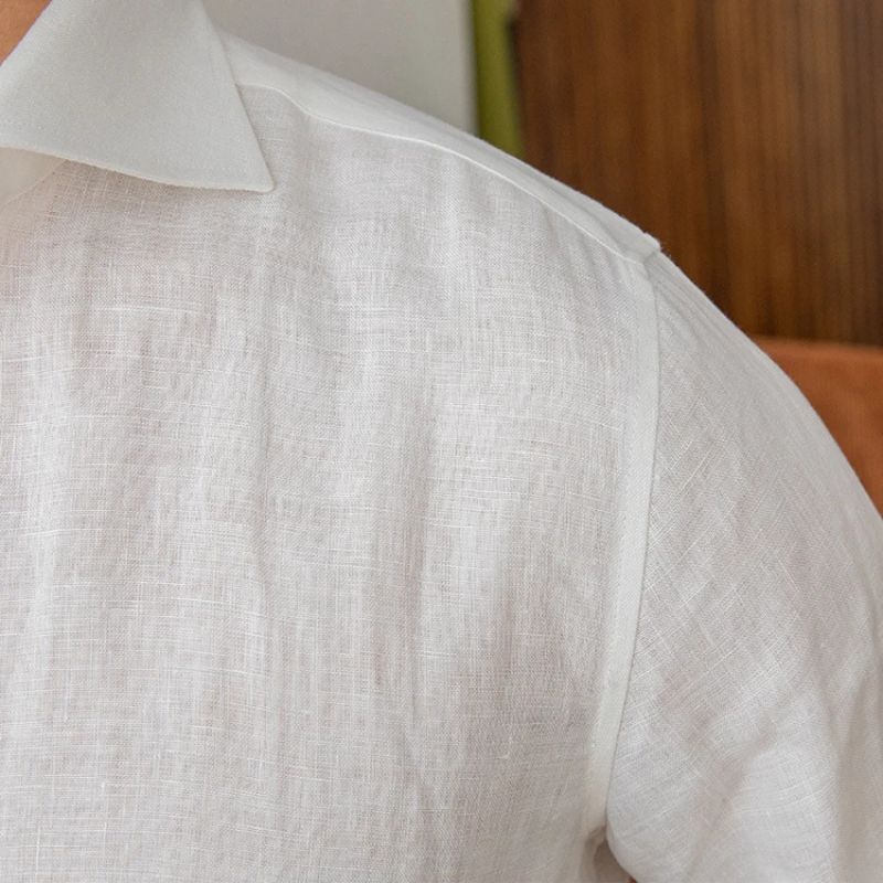 men linen dress shirt, slim fit linen shirt men, premium linen shirt, elegant men linen shirt, summer dress shirt men
