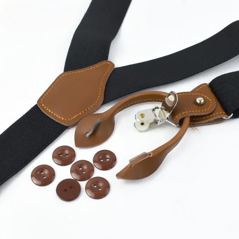 men’s elegant suspenders, leather suspenders for men, adjustable men’s suspenders, formal men’s suspenders, men’s fashion accessories, Suspenders, men’s suspenders