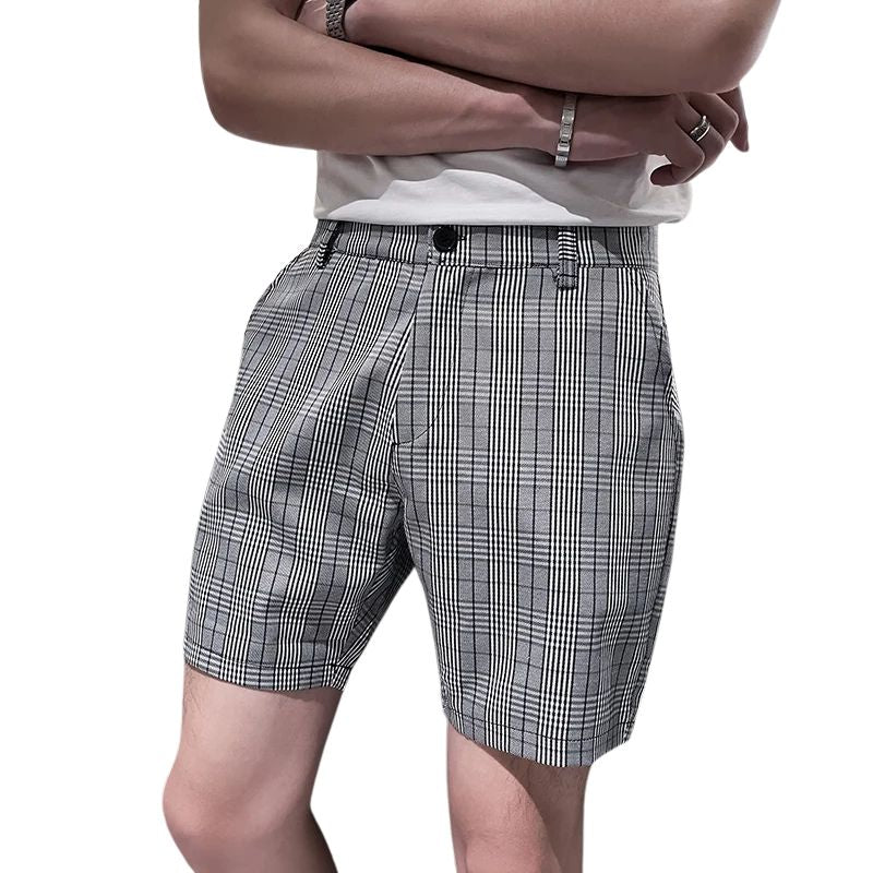 British Style Plaid Tailored Men’s Shorts Maximus