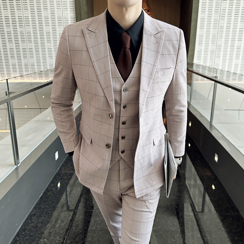 suit, slim fit men’s suit, men’s suit, Luxury Men’s Suit, Checkered Slim Fit Men’s Suit, Checkered Luxury Men’s Suit