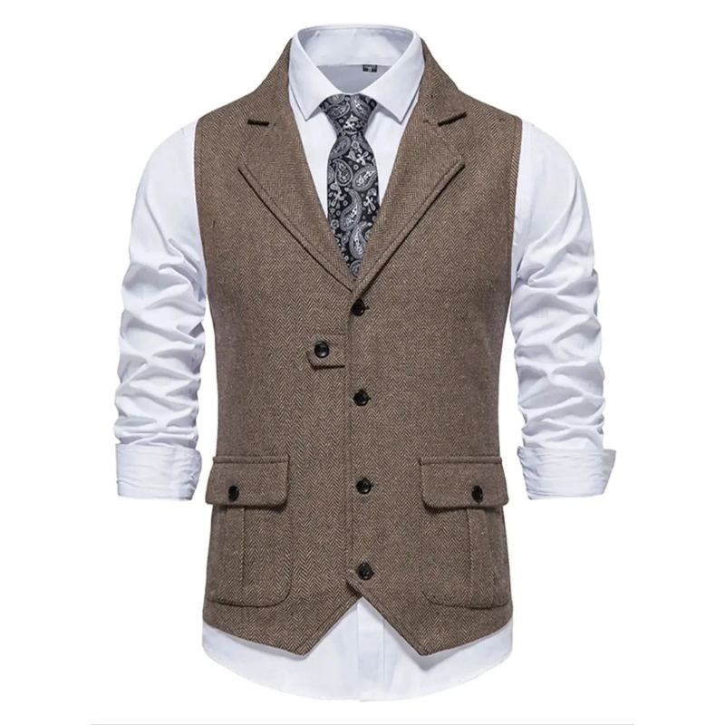 men’s lapel waistcoat, formal men’s vest, dress waistcoat, vintage style waistcoat, men’s suit waistcoat