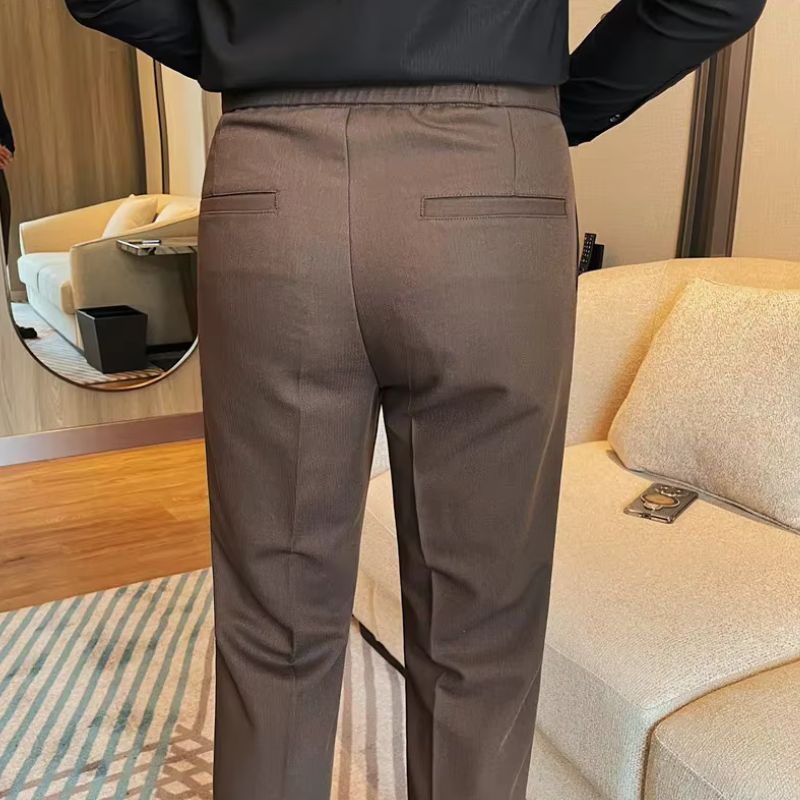 men’s slim tailored trousers, slim fit dress pants, smart casual men’s trousers, men’s tailored pants, modern men’s trousers