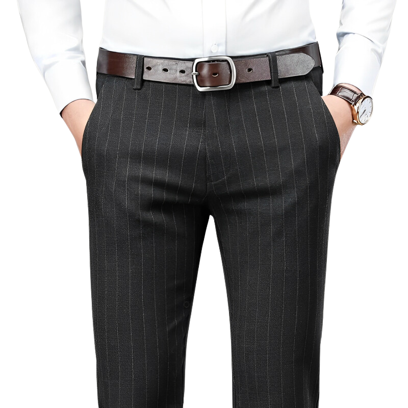men’s striped dress trousers, formal men’s pants, english style trousers, men’s tailored trousers, classic men’s pants