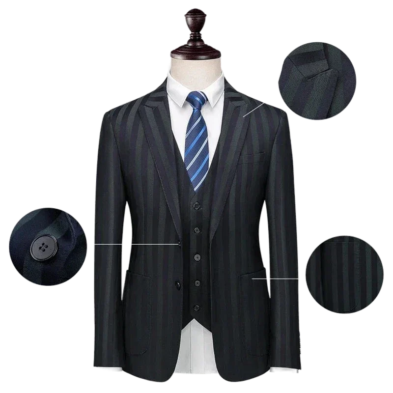 suit, striped suit, men’s suit, Men’s Striped Suit, Men’s Premium Suit, Men’s Premium Striped Suit