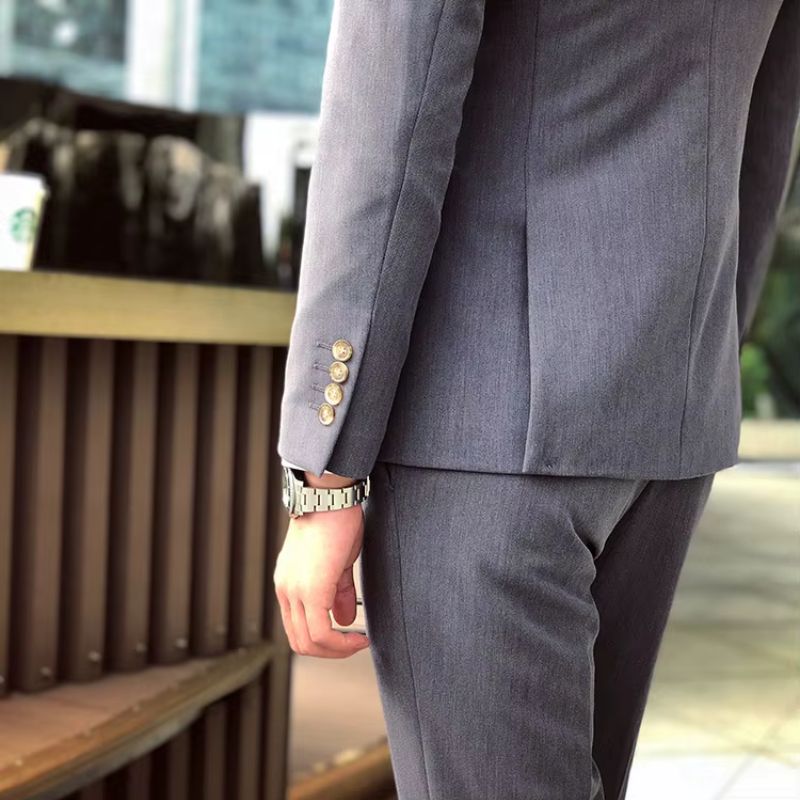 english double-breasted suit, british style men’s suit, slim fit formal suit, elegant men’s outfit, Maximus men’s fashion