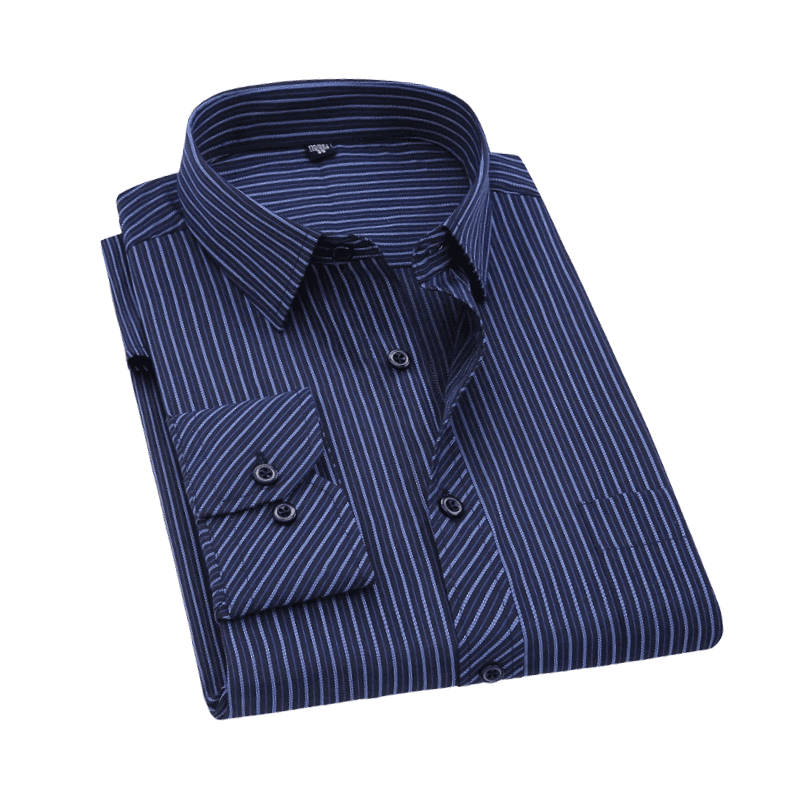 men premium striped dress shirt, striped mens shirt, cotton blend dress shirt, smart casual shirt men, formal menswear