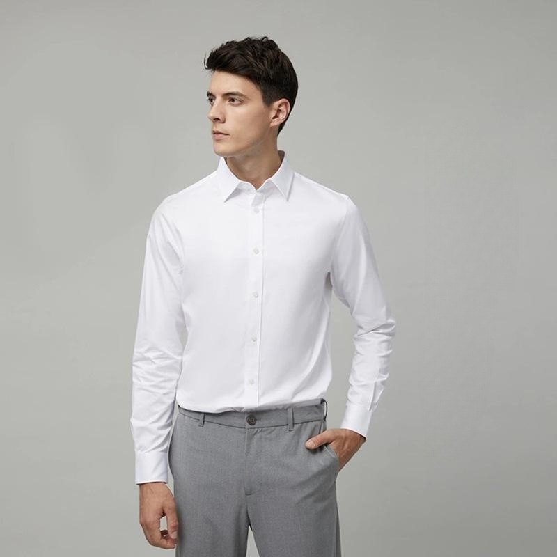 men premium dress shirt, luxury mens shirt, bamboo fiber shirt, smart casual shirt, formal menswear