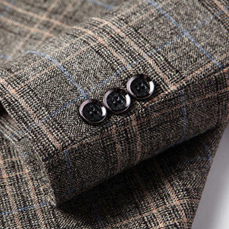 checkered men’s blazer, plaid blazer men, smart casual blazer, Maximus blazer, elegant men’s jacket