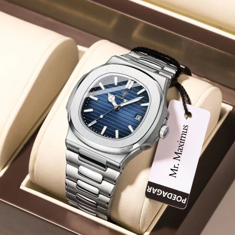 Wristwatch, water resistant men’s watch, stainless steel quartz watch, minimalist men’s watch, Men’s Wristwatch, Men’s Quartz Wristwatch, men’s quartz watch, Men’s Poedgar Quartz Wristwatch, luxury men’s dress watch