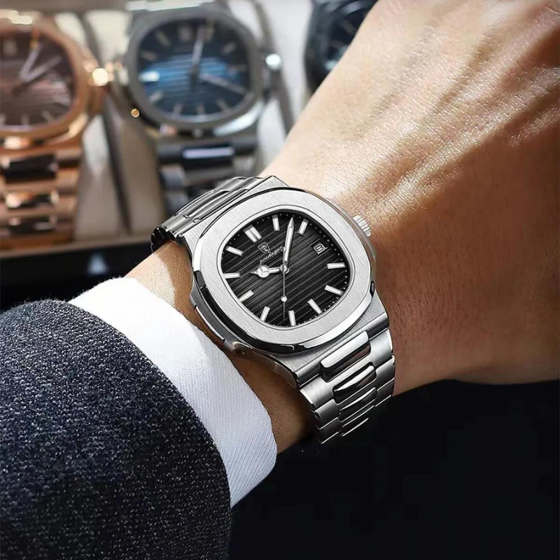Wristwatch, water resistant men’s watch, stainless steel quartz watch, minimalist men’s watch, Men’s Wristwatch, Men’s Quartz Wristwatch, men’s quartz watch, Men’s Poedgar Quartz Wristwatch, luxury men’s dress watch